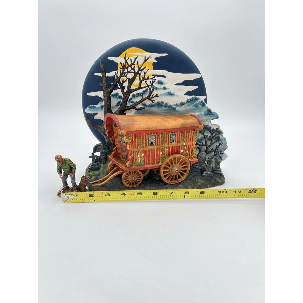 Universal Monsters The Wolf Man Coin Bank Gypsy Wagon 1941 Horror Collectible